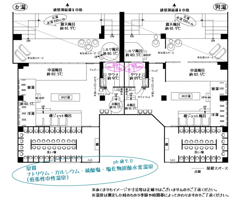 洞爺サンパレス リゾート&スパ【温泉マップ】