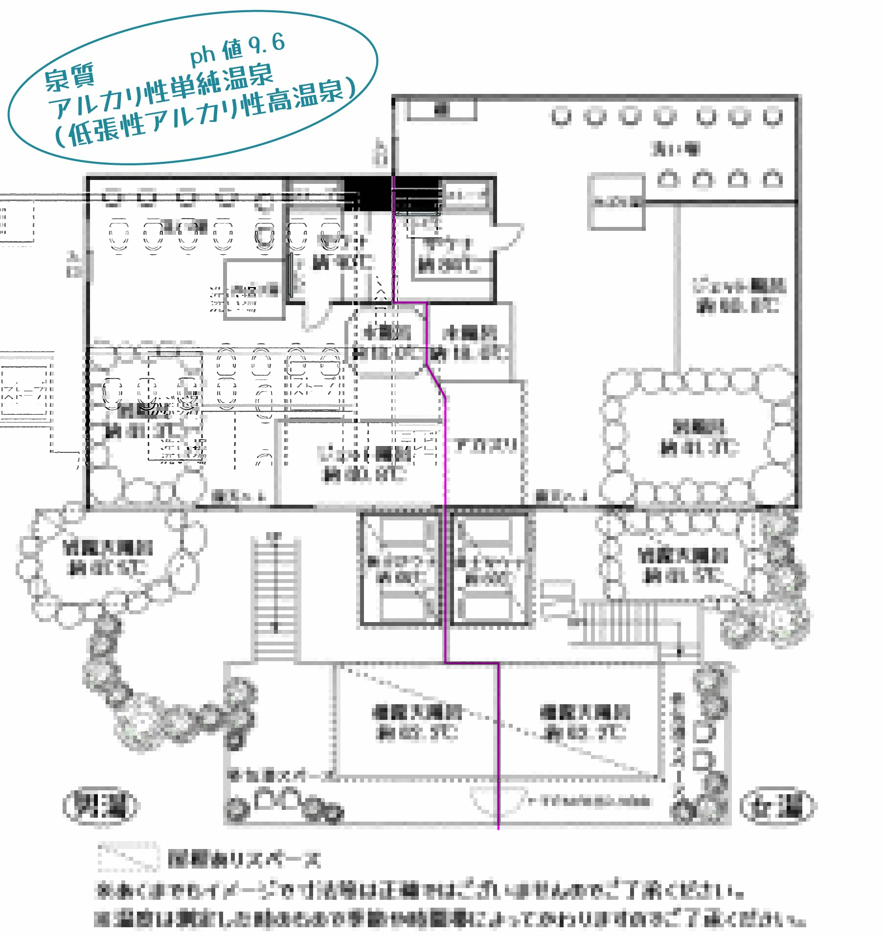 ひとめでわかる！岡山桃太郎温泉マップ