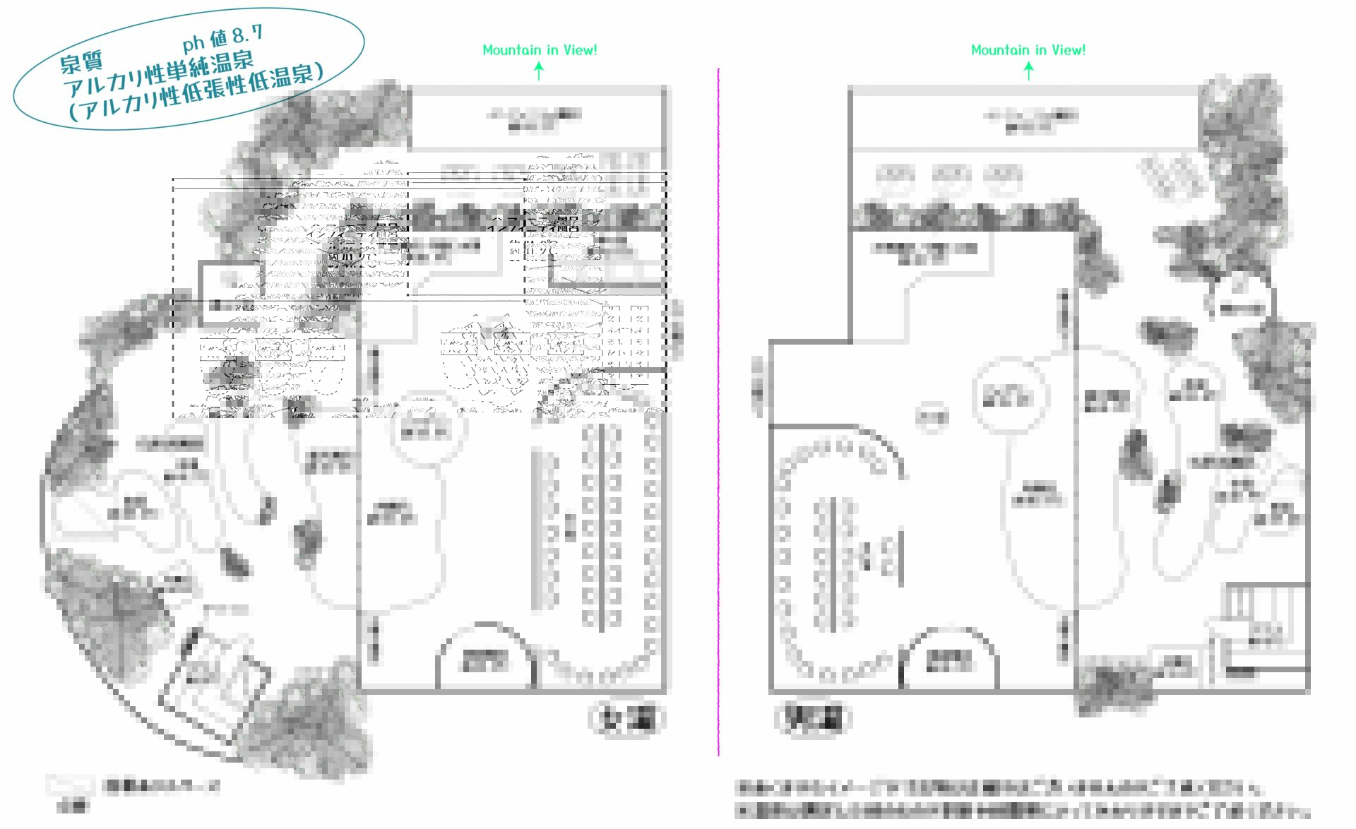 ひとめでわかる！ジャングリア沖縄 温泉マップ